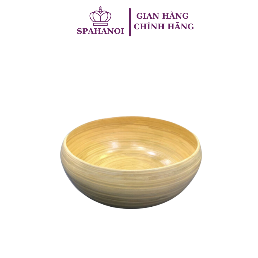 Chậu tre khảm trứng gội đầu dưỡng sinh, ngâm tay, ngâm chân size 30cm tiện lợi trong spa và tmv