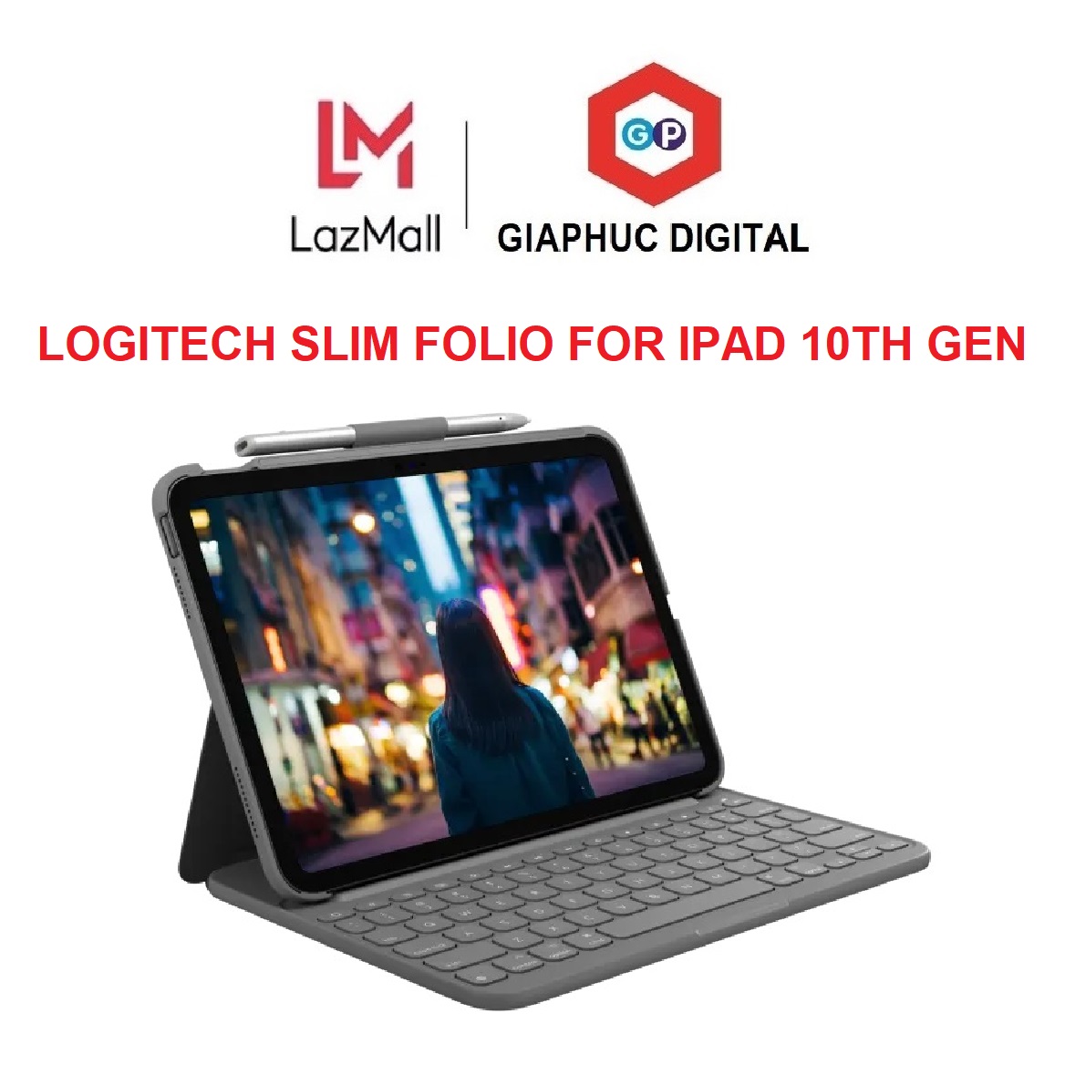 Bàn Phím Logitech Slim Folio for iPad