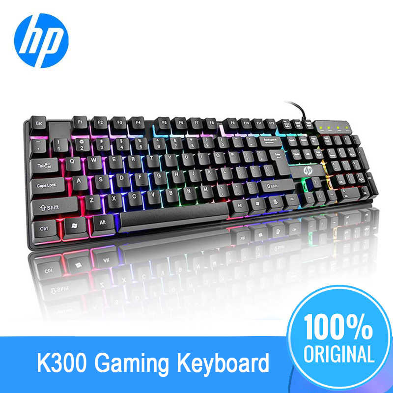 Bàn phím chuyên game hp k300 có đèn led đa màu