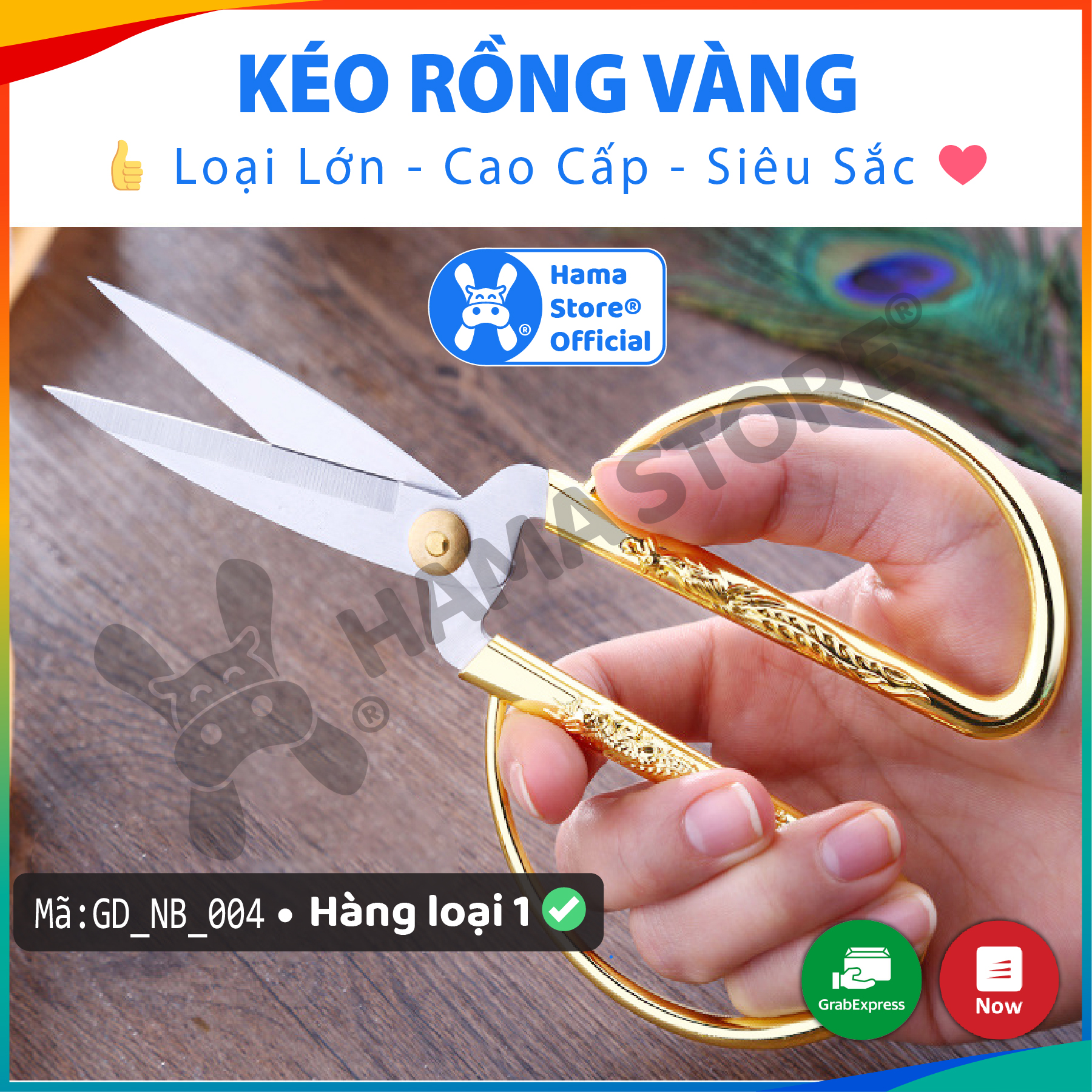 Kéo rồng vàng hoàng gia cao cấp HAMA, mã GD_NB_004