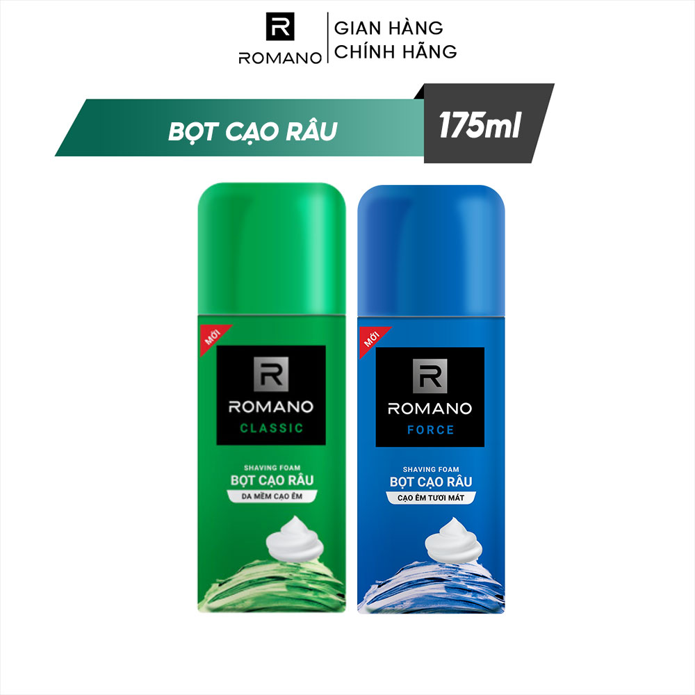 Bọt cạo râu Romano 175ml - giao mùi ngẫu nhiên