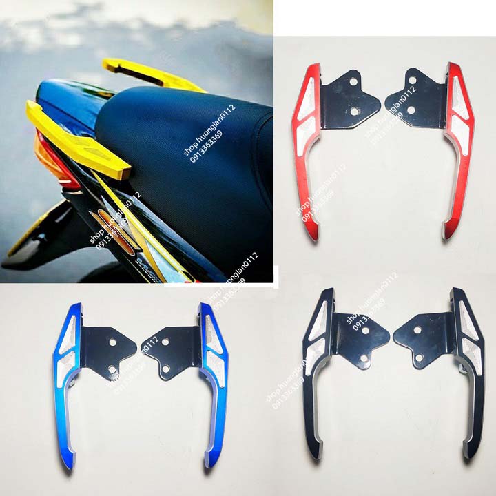 Tay dắt cảng sau nhôm CNC xe máy Wave Exciter Winner...