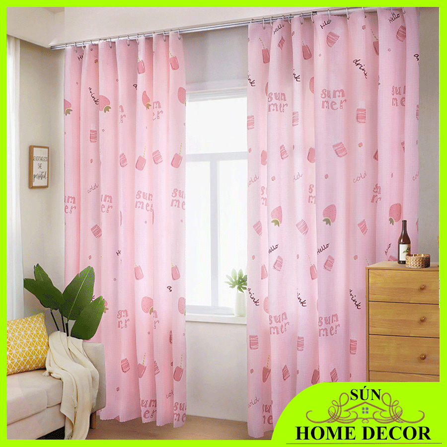 [CỠ TO 1Mx2M25- GIÁ CỰC RẺ- MÀU HỒNG- XANH] Rèm cửa sổ, cửa phòng ngủ, cửa chính chống nắng giá rẻ, RÈM che cửa sổ, cửa ra vào siêu đẹp, mành màn che cửa, che tường