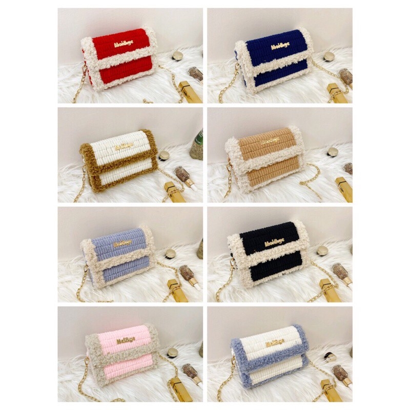 (Túi len đan sẵn)Túi len Handmade - Túi canvas tự đan Hot Tiktok đủ màu siêu xinh