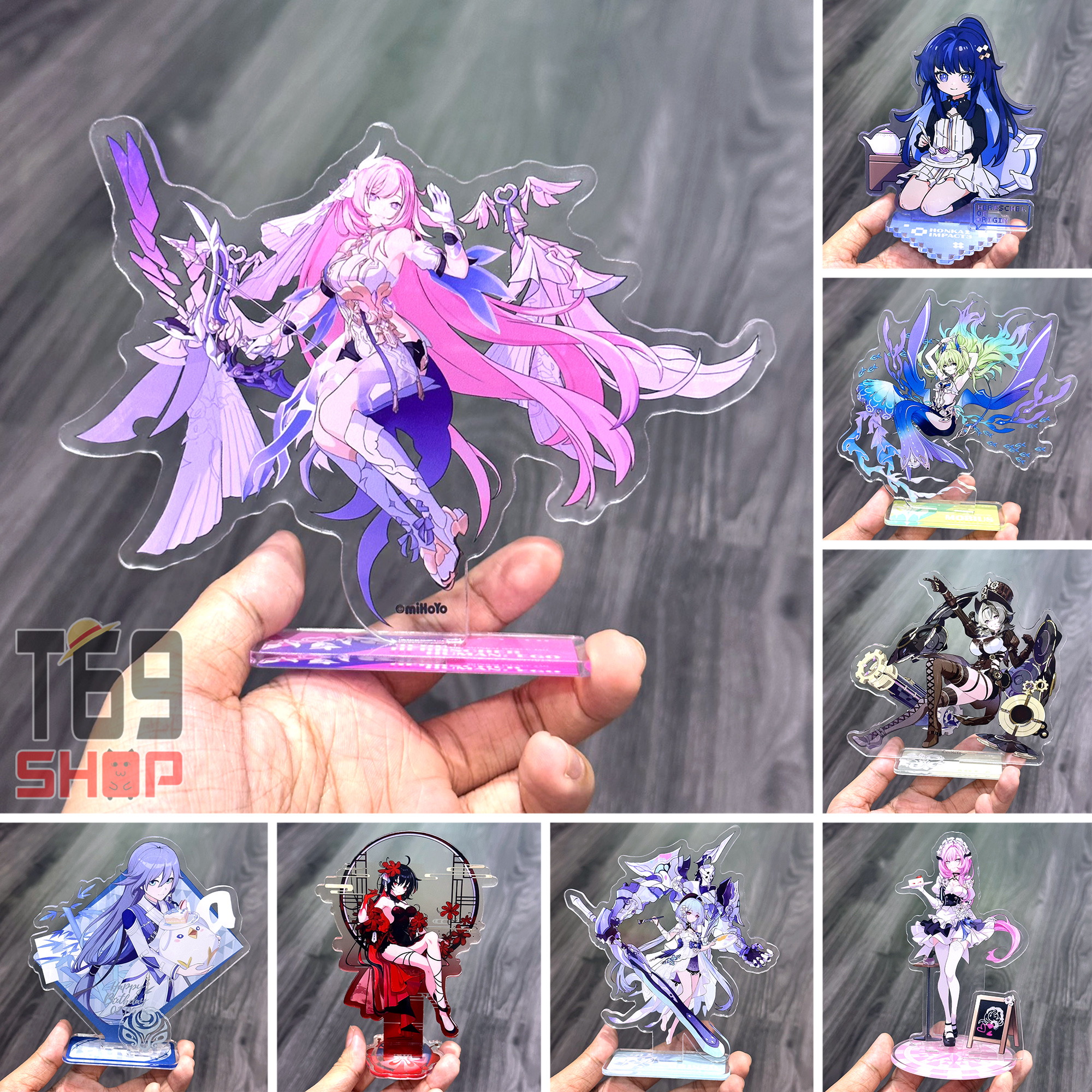 Mô hình Standee Acrylic Mica game Honkai Impact 3