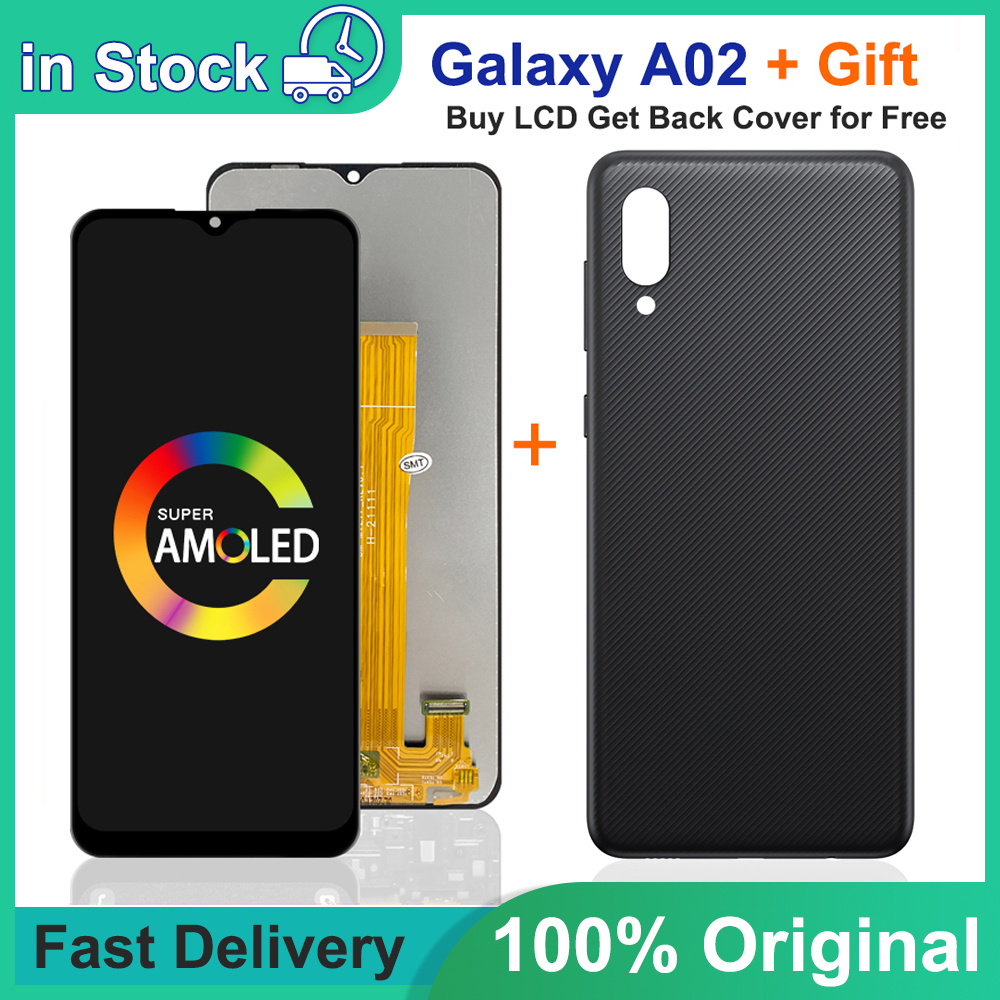 6.5 'Gốc Đối Với Samsung Galaxy A02 SM-A022 A022M LCD Với Khung Hiển Thị Màn Hình Cảm Ứng Digitizer A022FNDS A022G Đối Với Samsung A022