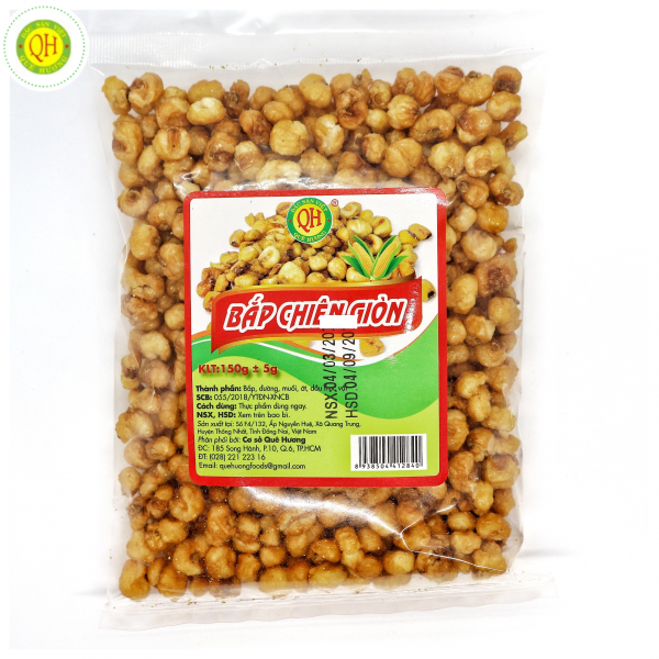 Bắp chiên giòn Quê Hương gói 180g