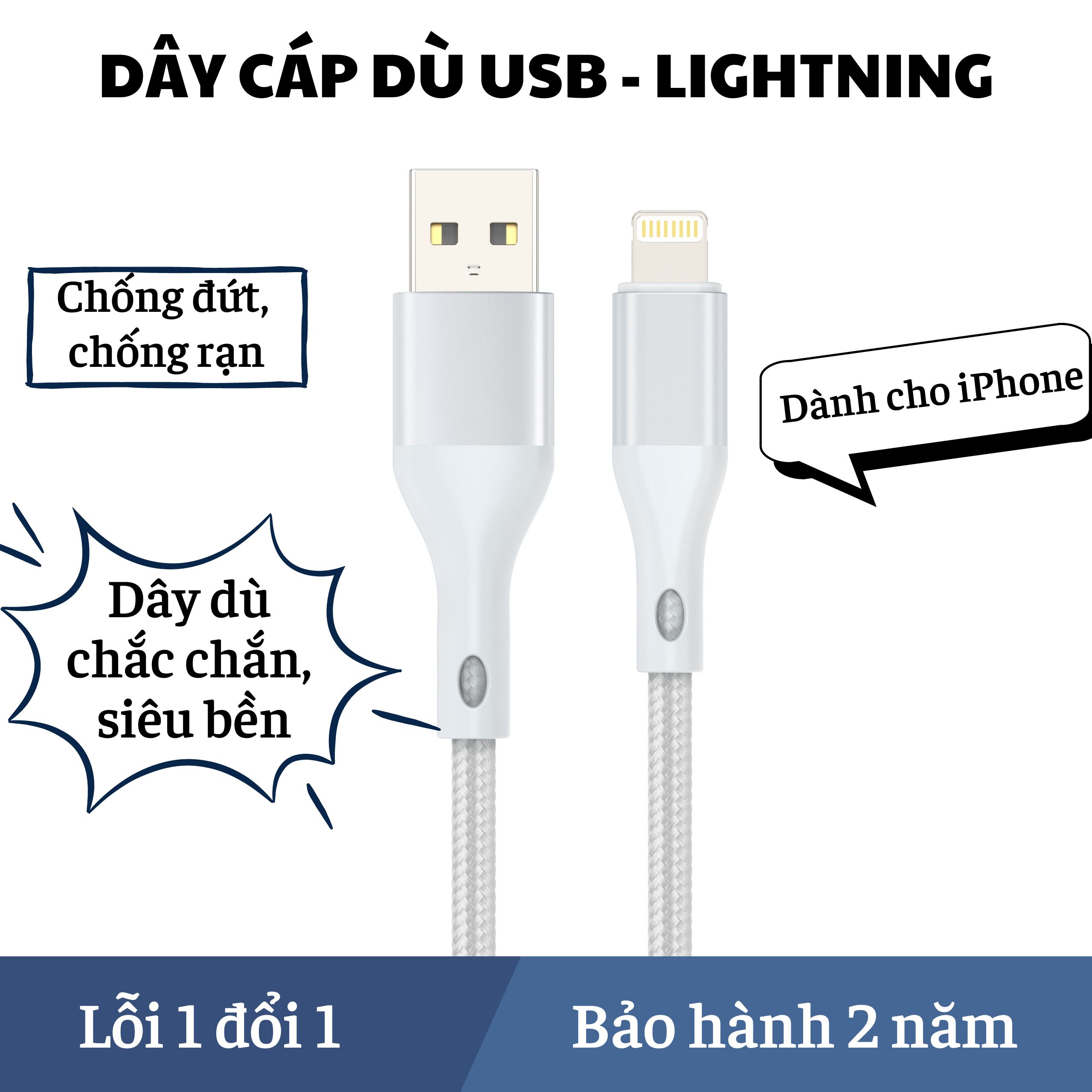Dây sạc dù micro, lightning, type C, dây sạc điện thoại dù, cáp sạc dây dù, dây sạc usb, dây sạc điện thoại chống đứt