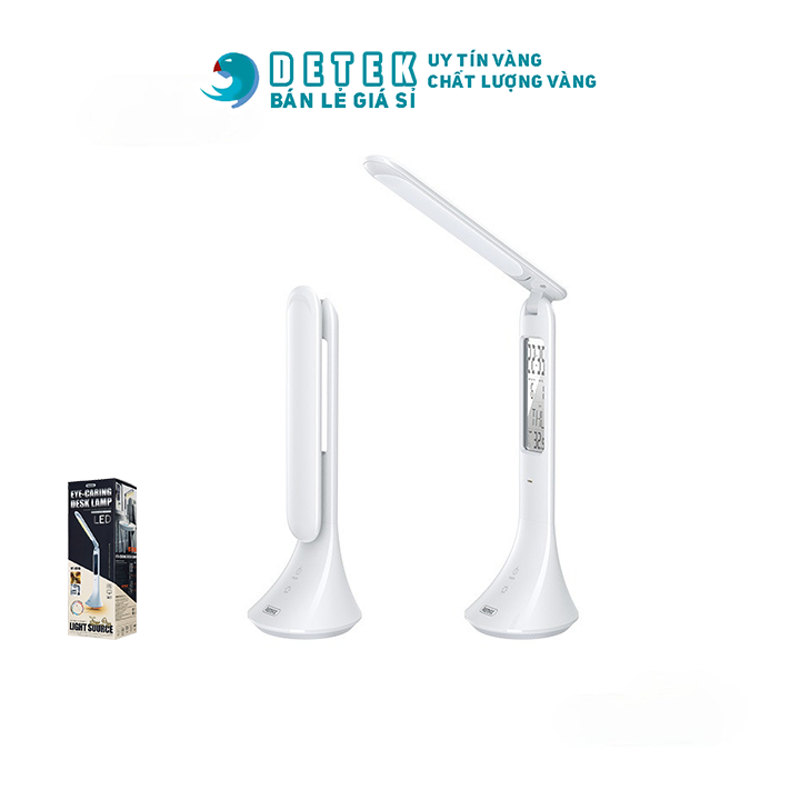 Đèn led để bàn remax rt-e185 rt-e510 tích hợp đồng hồ và bảo vệ mắt