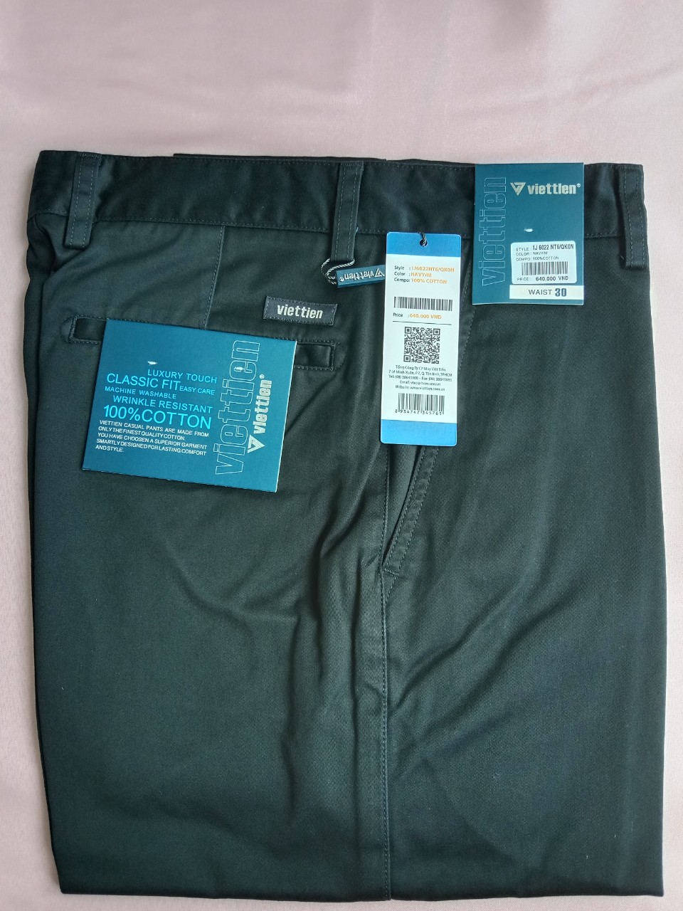 Quần Kaki nam Việt Tiến không ly [1J6022]