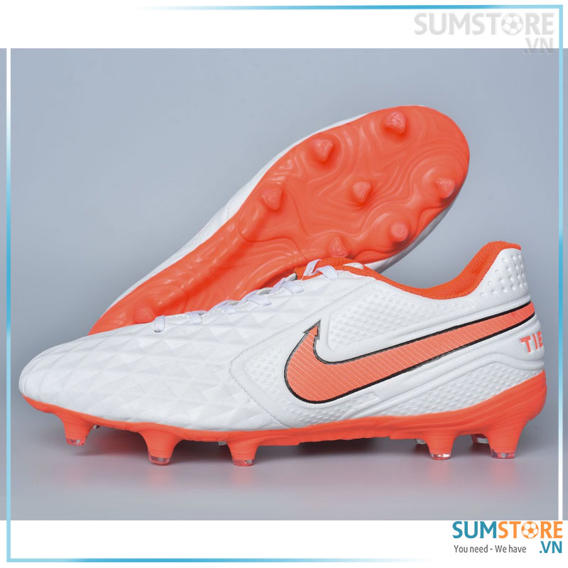 Giày Thể Thao Nam Đá Bóng Tiempo Đế Đinh Cao FG Cực Chất - Giày Đá Banh Đinh Lớn Sân Cỏ (Tặng Kèm Vớ)