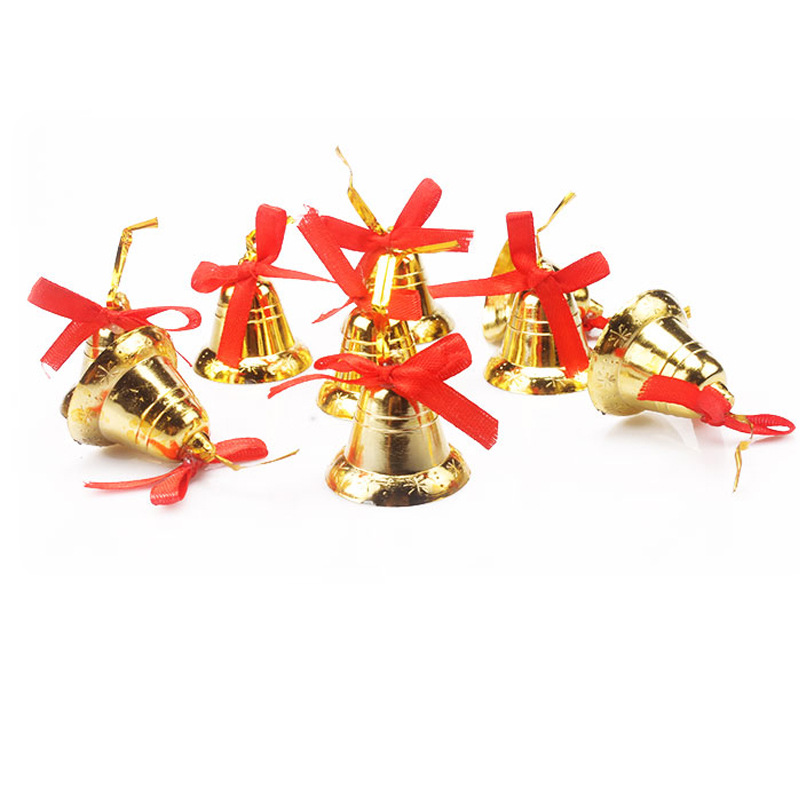Set chuông vàng treo trang trí cây thông noel