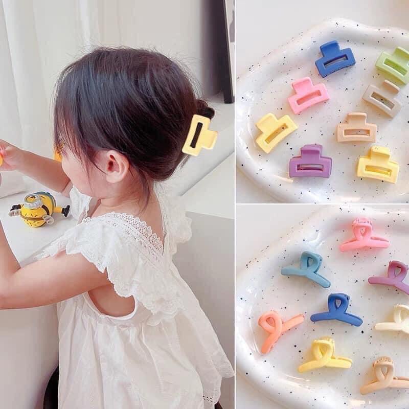 Kẹp tóc cho bé càng cua mini nhiều màu sắc xinh xắn set 10 kẹp càng cua mini xinh cho bé pk32