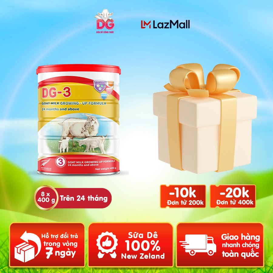 Sữa Dê Công Thức DG-3 400g [kèm quà tặng]
