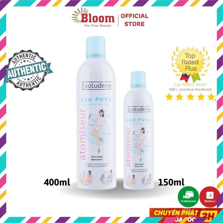 Xịt khoáng Evoluderm Atomiseur Eau Pure 150ml Chính Hãng Pháp - Xịt Cấp Dưỡng Ẩm Cho Da