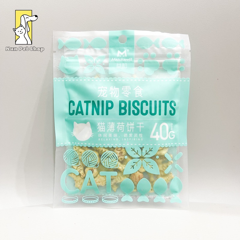 Bánh thưởng bánh quy catnip cho mèo ăn vặt - Catnip Biscuits Matchwell