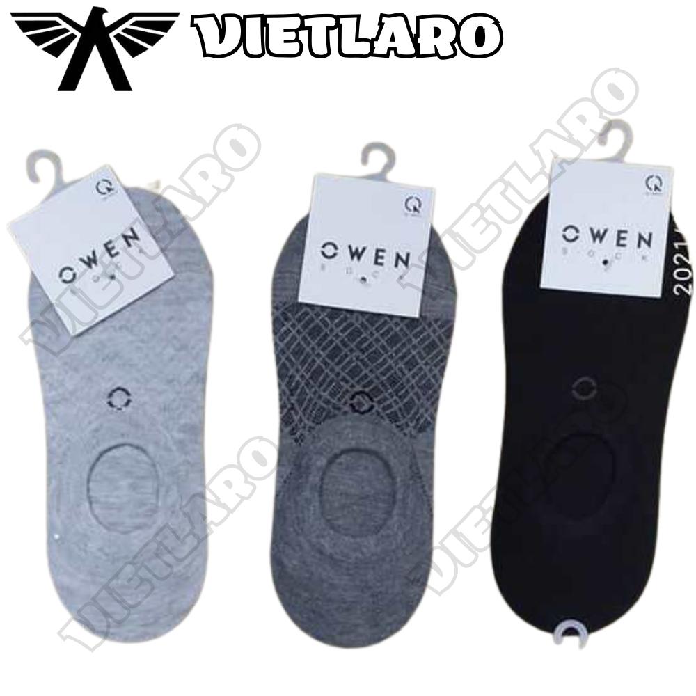 Tất nam Owen, vớ nam owen cổ ngắn 100% Cotton, khử mùi