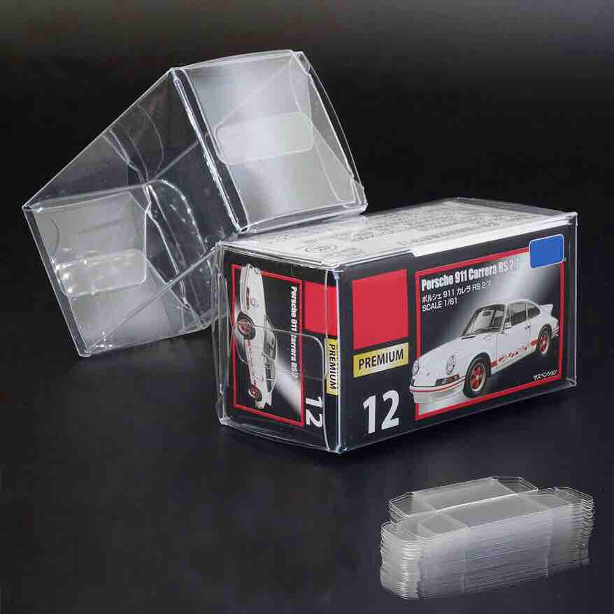 [HCM]Combo 5 hộp trưng bày bảo vệ xe mô hình Tomica Hotwheels - Size 41 x 43 x 82 mm