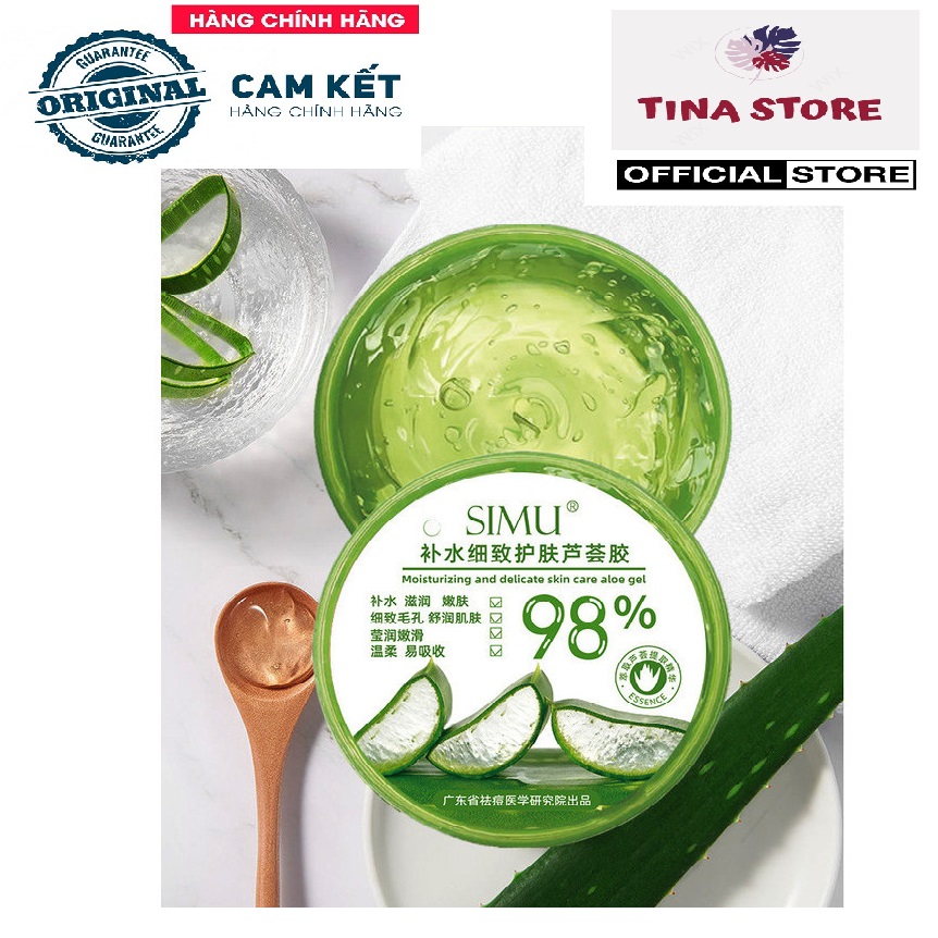 Gel Nha Đam Dưỡng Ẩm Cao Cấp Aloe Vera - Làm mềm mịn da, Gel lô hội, Nâng Tone