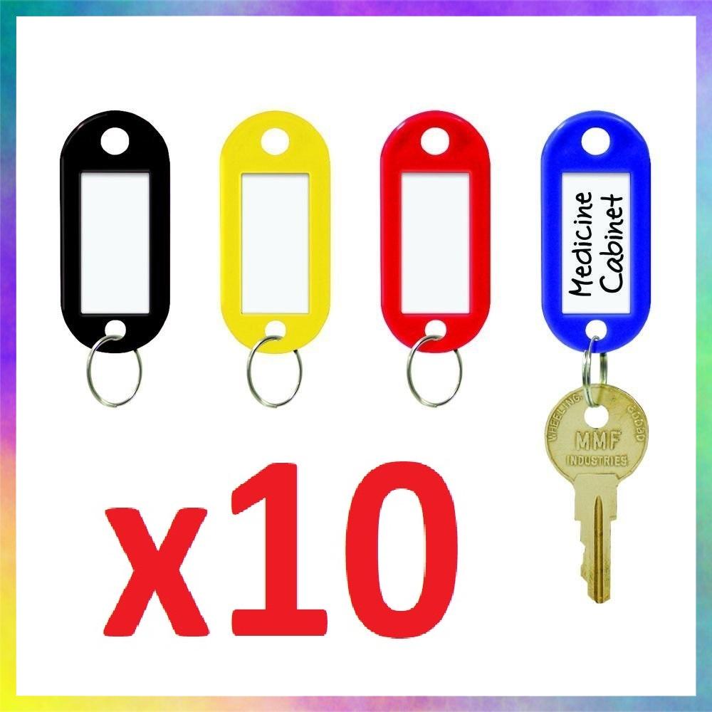 [HCM] COMBO 10 MÓC KHÓA THẺ GHI CHÚ HÀNH LÝ, ĐÁNH DẤU CHÌA KHÓA, THẺ TÊN NAME TAG GHI THÔNG TIN (MÀU NGẪU NHIÊN)