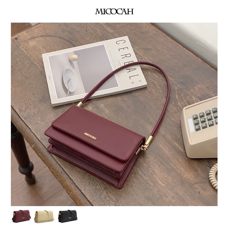 Túi đeo chéo nữ Micocah, Túi đeo vai Micocah, Túi Micocah, Túi nữ đeo vai Micocah kiểu dáng basic thời trang thanh lịch kiểu dáng đơn giản sang trọng dễ phối đồ MSP: 495