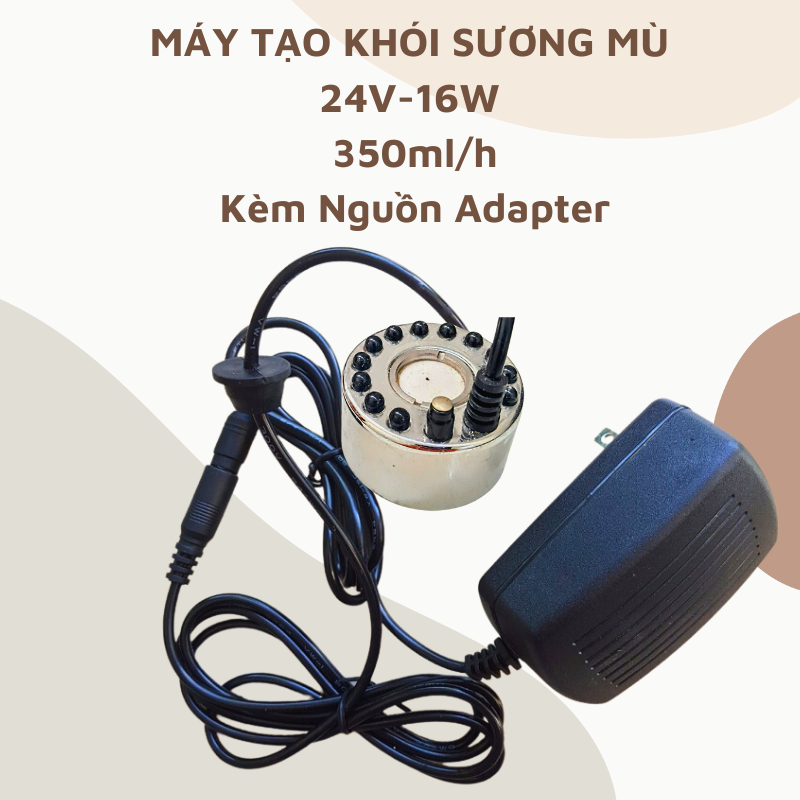 Máy phun sương mù tạo khói + Nguồn 24v-1A