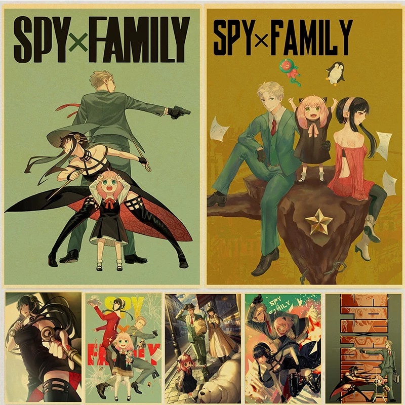 Anime Nhật Bản Spy X Family Áp Phích In Hình Treo Tường Poster Nhà Tường Phòng Khách Dán Tranh Nghệ Thuật Ms: 363