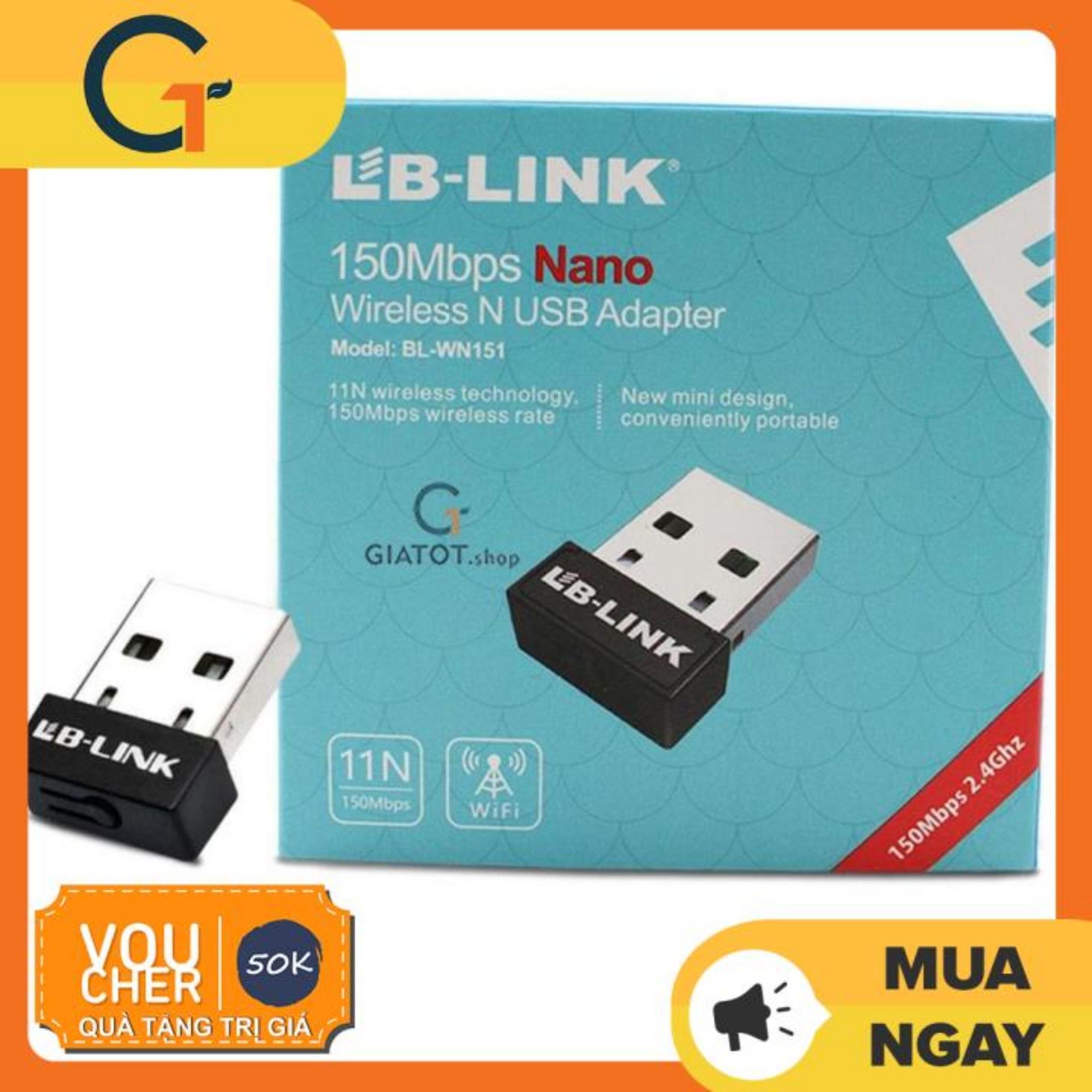 [Nhập ELJAN11 giảm 10% tối đa 200k đơn từ 99k]USB thu sóng wifi LB-Link tốc độ 150 Mbps chuyên dụng cho đầu thu kỹ thuật số