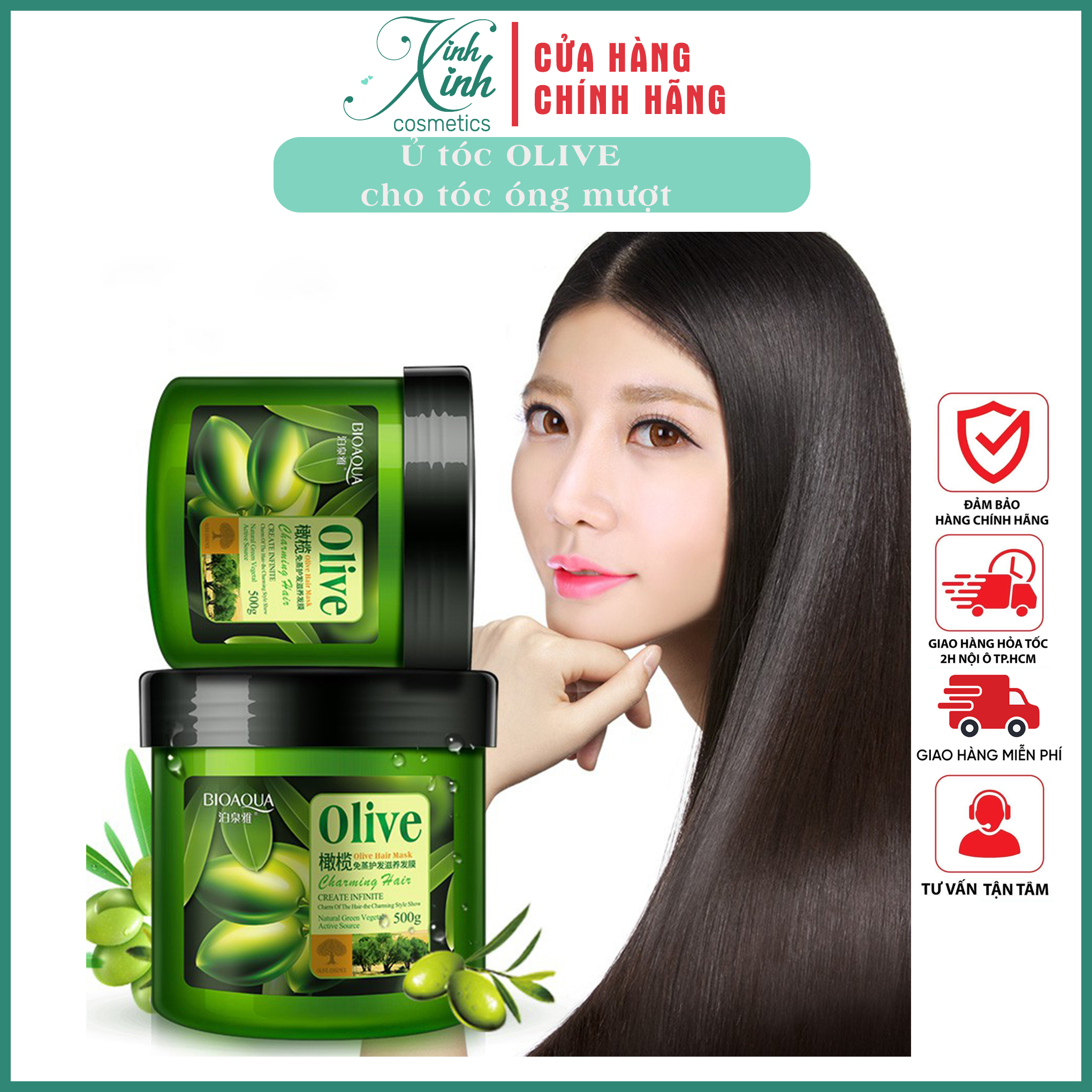 Ủ tóc Olive cho máy tóc óng ả, suông mượt 500g