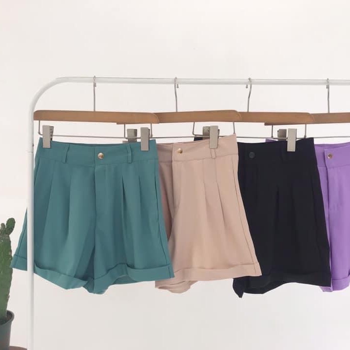 Quần short nữ gập gấu