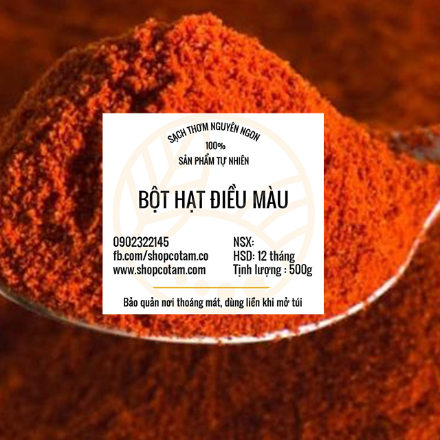 Bột hạt điều màu 500g