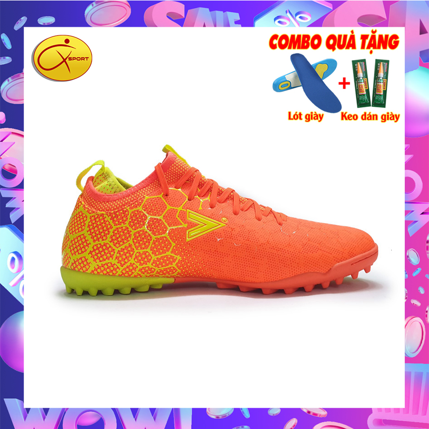 Giày đá bóng giày đá banh Mitre MT 181045 màu vàng cam họa tiết lưới mitre động lực, giày bóng đá sân cỏ nhân tạo, giày bóng đá cổ cao, cổ bo, đinh thấp, ôm chân, chống lật chân giày động lực, q sport,