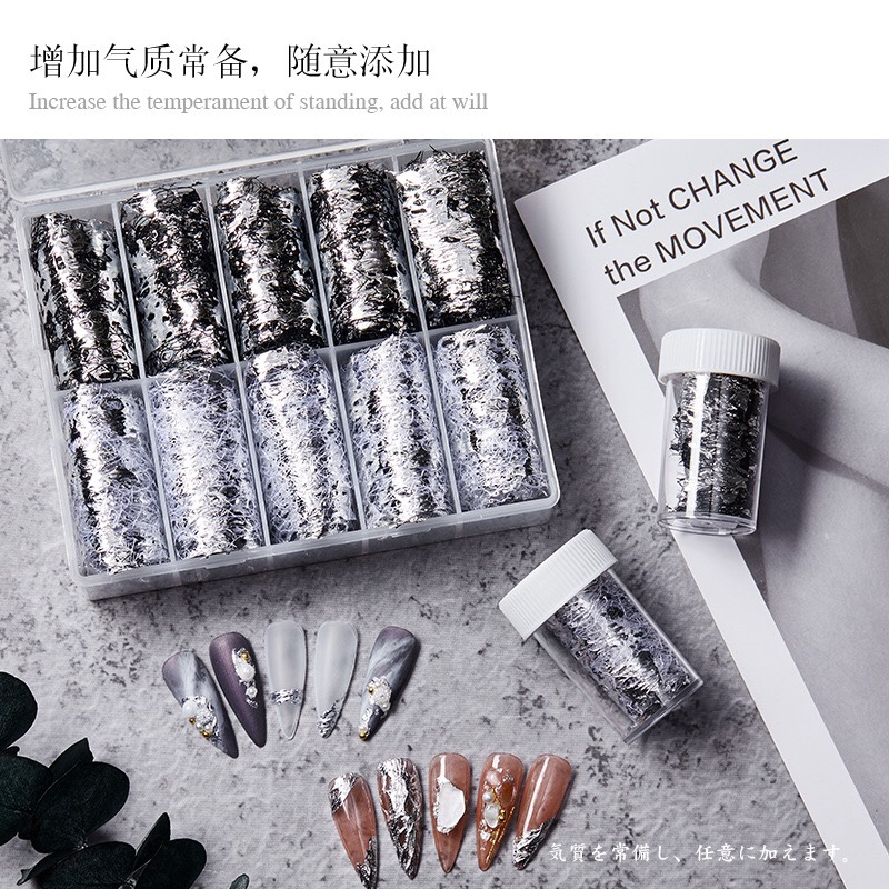 Foil ren dán móng trang trí móng nghệ thuật