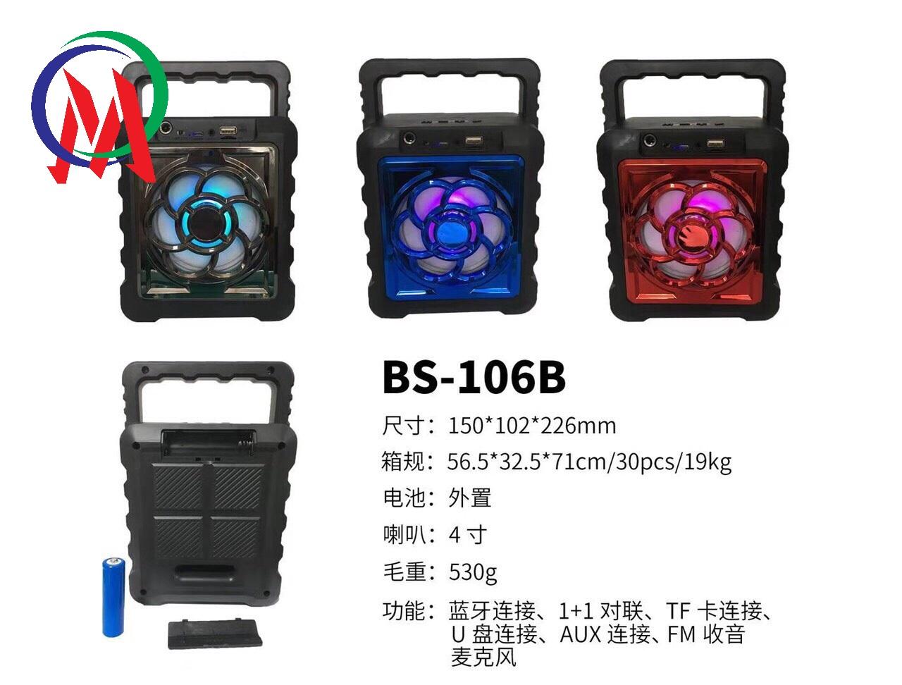 [HCM][Tặng kèm mic] Loa bluetooth Karaoke Mini BS-106A/B