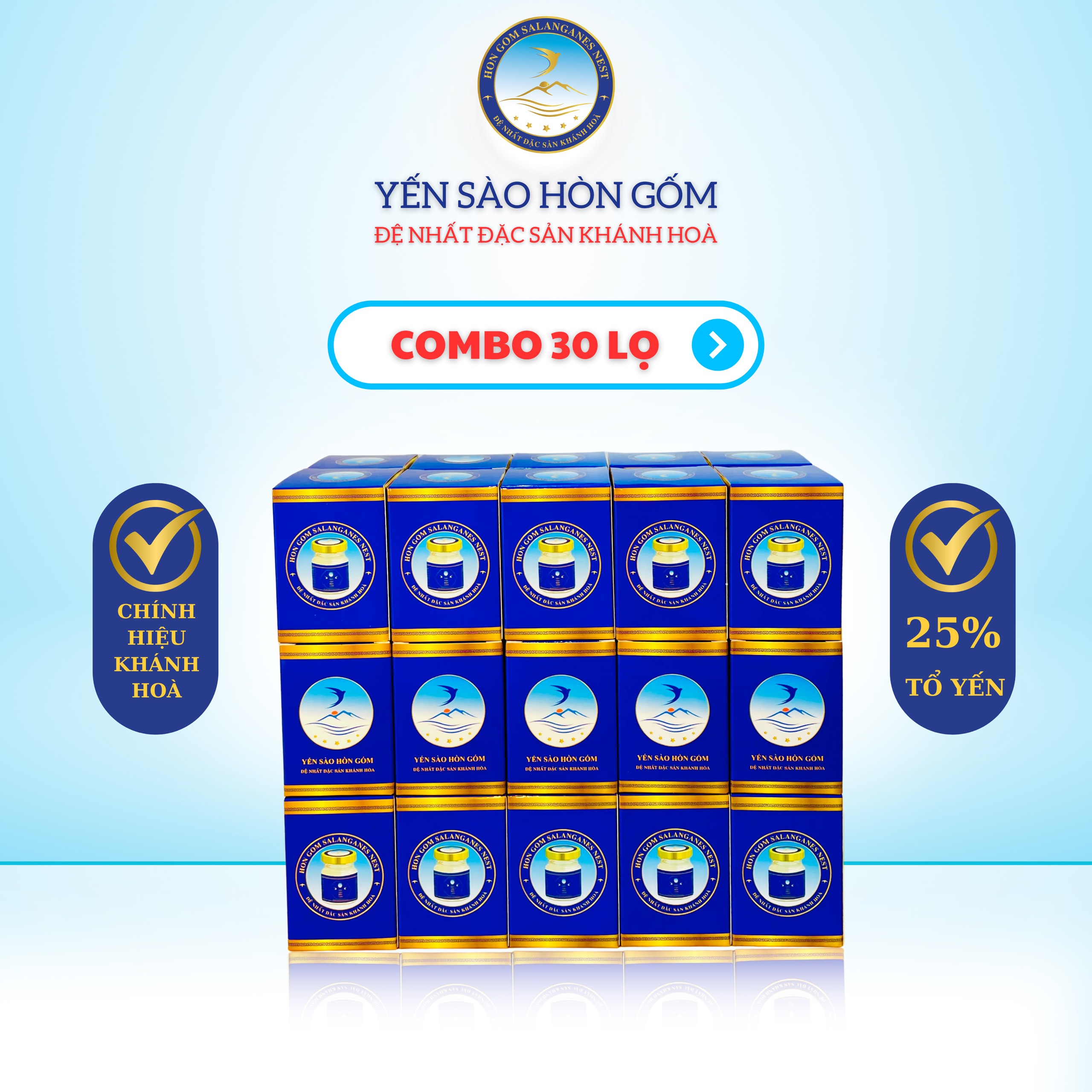 Nước yến sào chưng đường phèn - yến sào hòn gốm chính hiệu khánh hòa - hgnest
