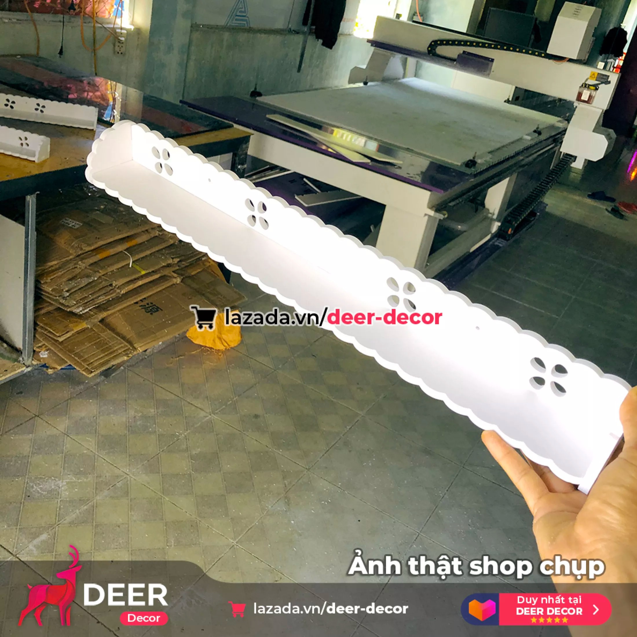 Thanh kệ rời để sơn móng dài 60cm - deer decor