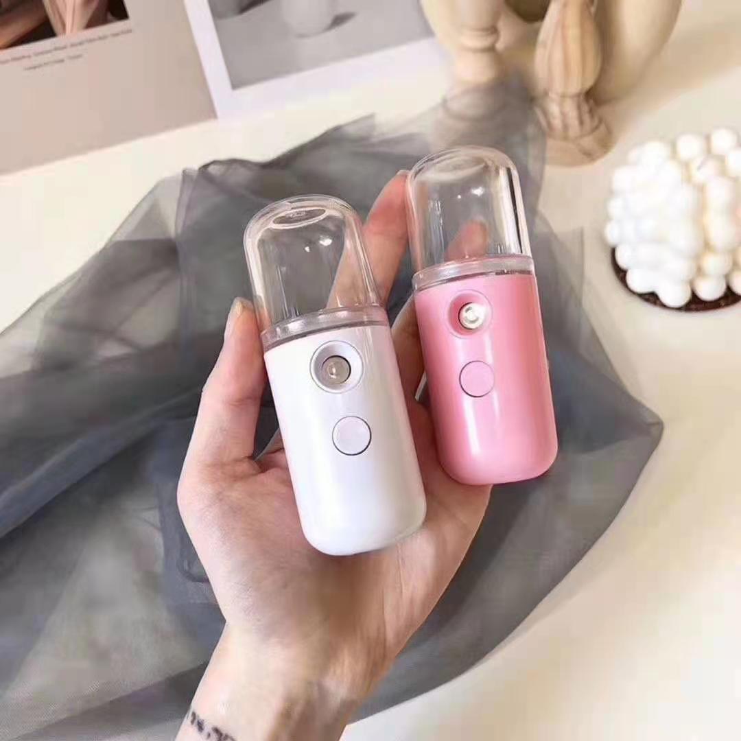 [HCM]Xịt khoáng nano phun sương máy tạo độ ẩm da mặt dung tích 30ml hình thỏ , bò sữa siêu cute