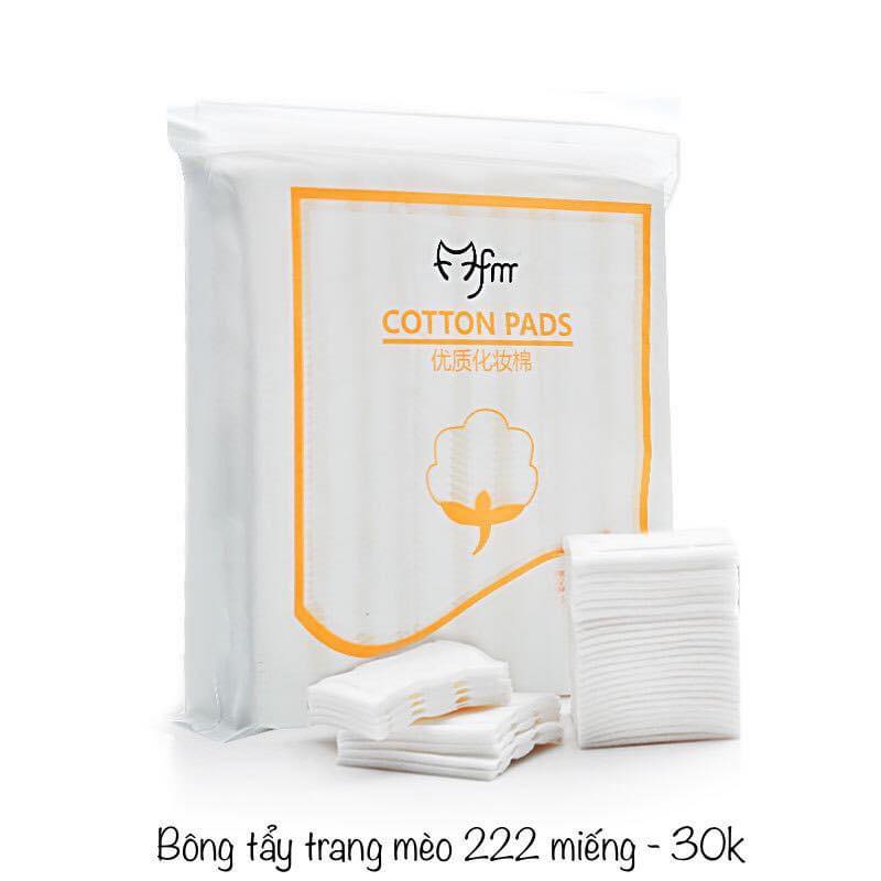 [HCM]BỔNG TẨY TRANG MÈO 222 MIẾNG