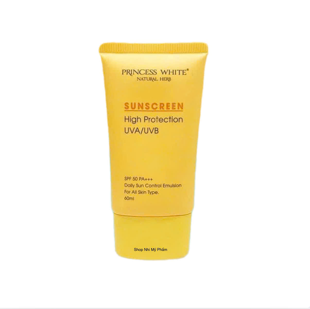 Chính hãng-Kem Chống Nắng PRINCESS WHITE SPF 50/PA ++++  60ml