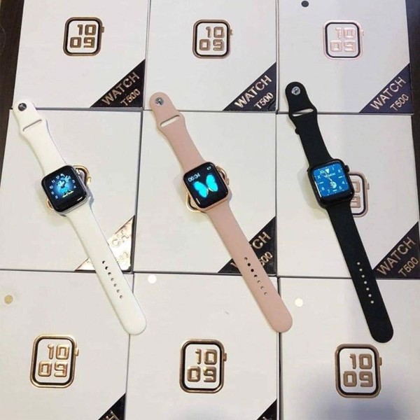 ĐỒNG HỒ THÔNG MINH T500 - SMART WATCH SERIES 5 T500 - Thiết kế thời thượng, hiện đại, thông minh - Chống nước IP66 - Gọi điện nghe nhạc trực tiếp - Thông báo tin nhắn - Giao diện 100% Tiếng Việt - Kết nối dễ dàng