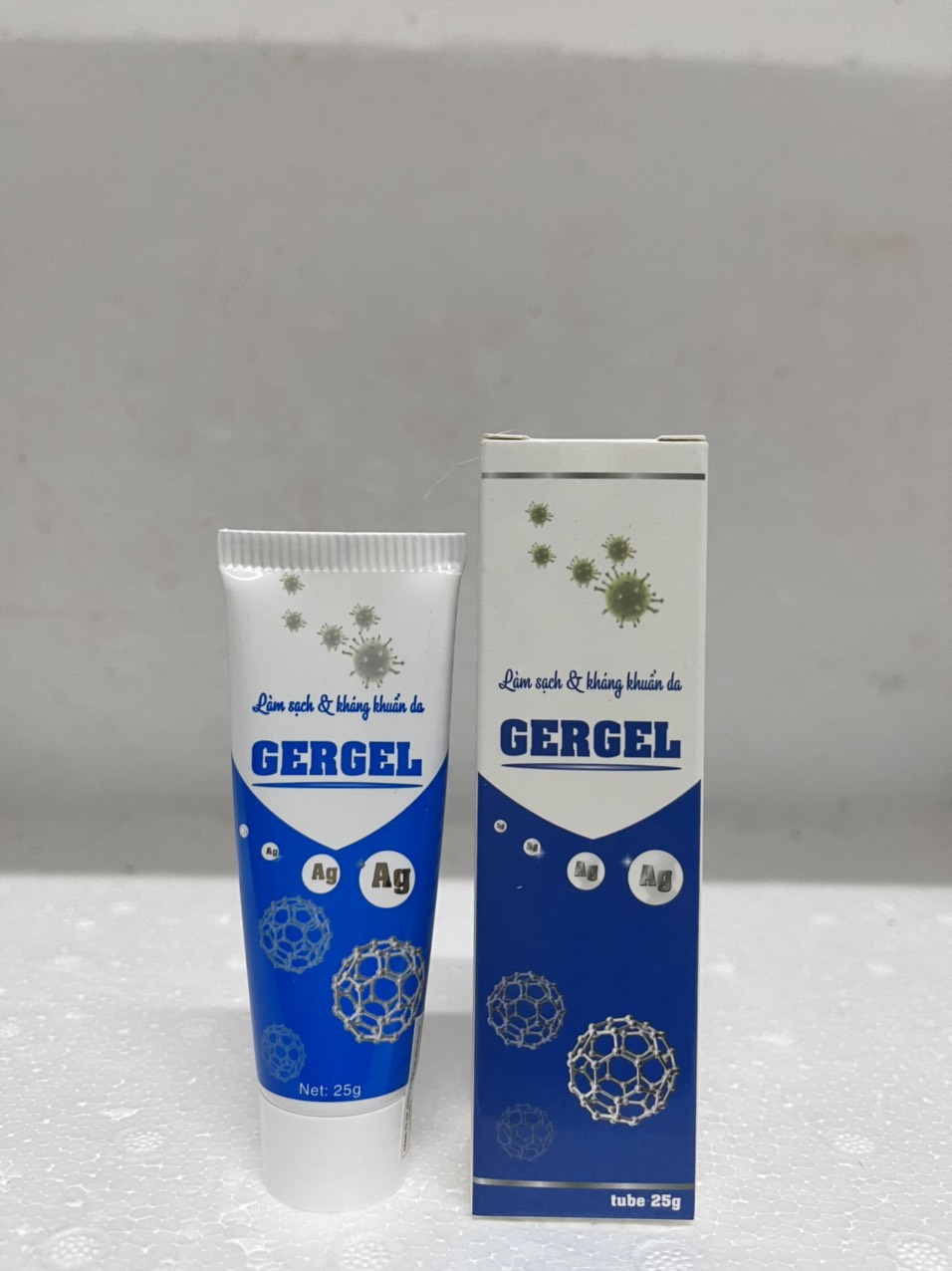 GERGEL 25G. VIÊM DA LỞ LOÉT MỤN NƯỚC HERPES THỦY ĐẬU ZONA SỞI...