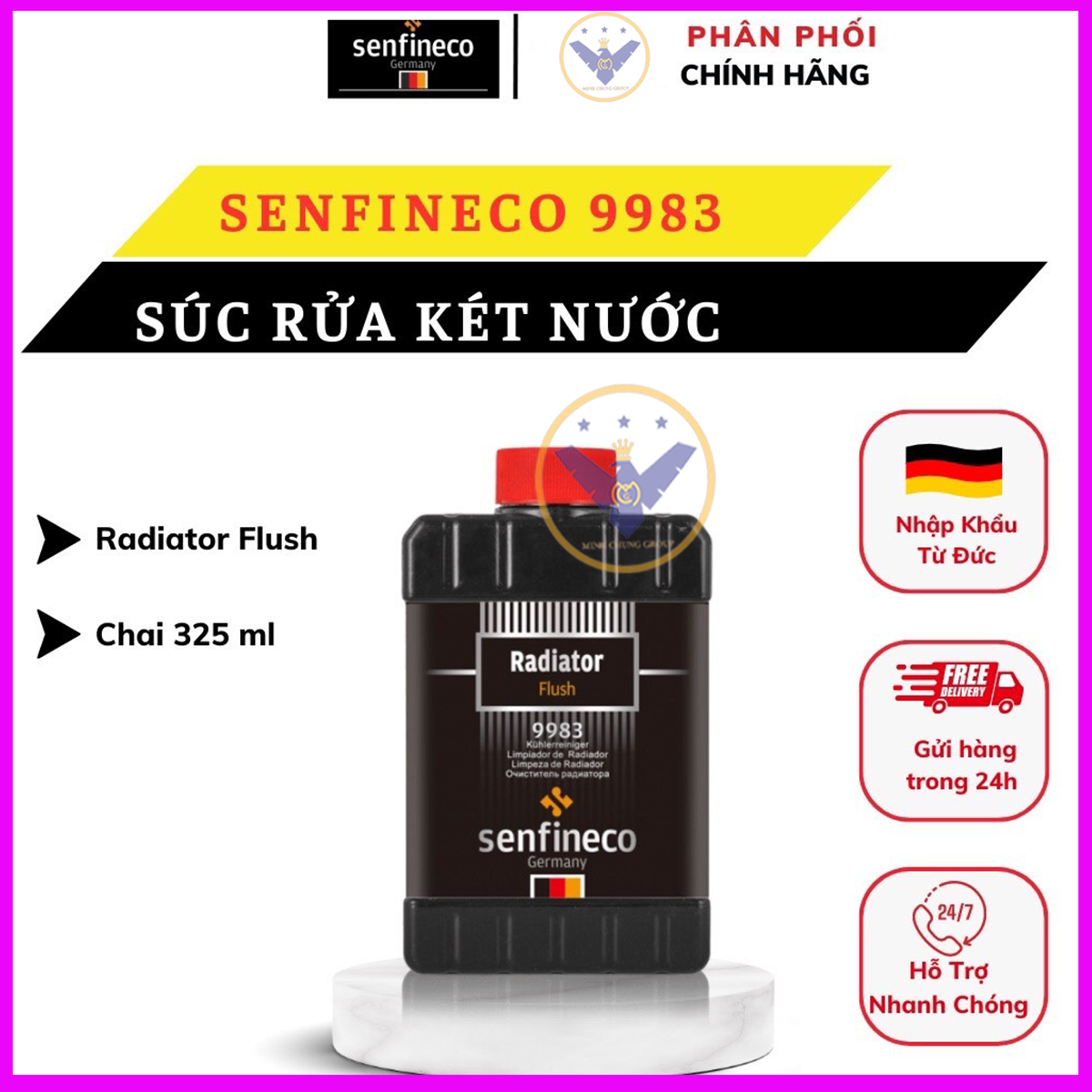 Dung dịch súc rửa két nước senfineco 9983 radiator flush - 325ml