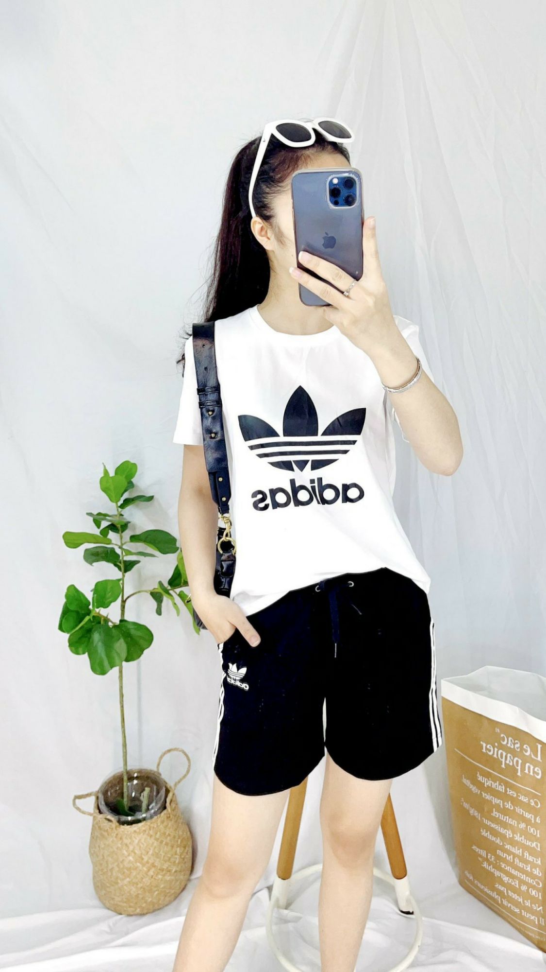 Bộ thể thao cotton adi.das / set đồ nữ / bộ đồ nữ