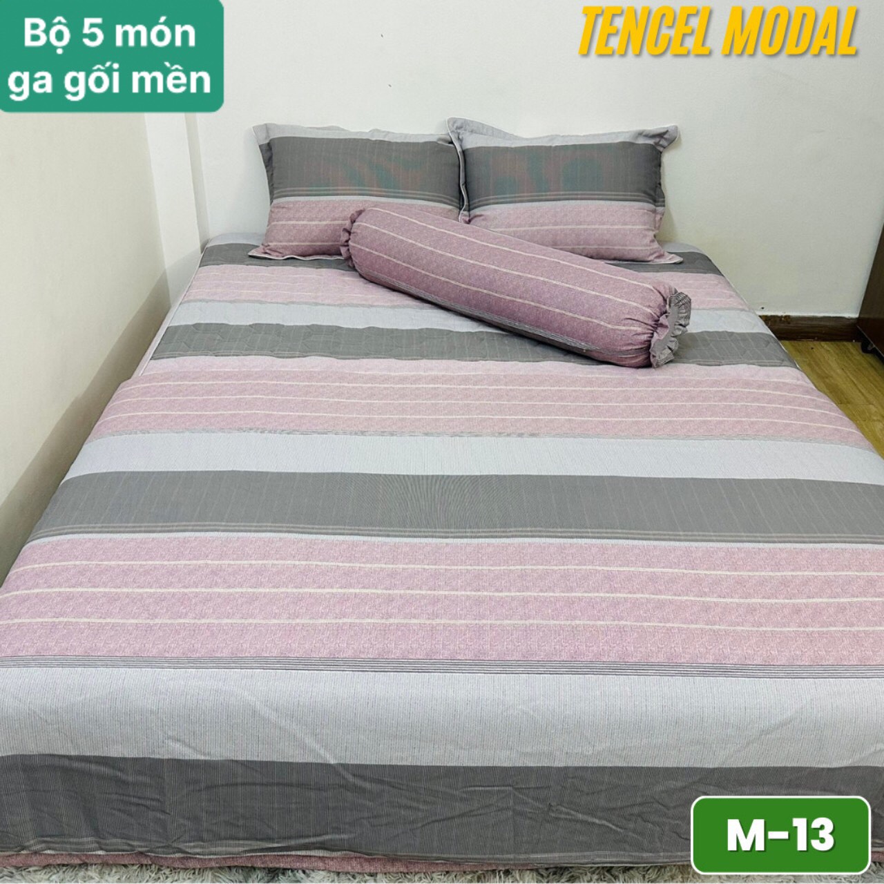 [HCM]Bộ Chăn Ga Gối Tencel Modal Cao Cấp/ Chất Liệu Siêu Mềm Mịn Mát An Toàn Với Mọi Làn Da.