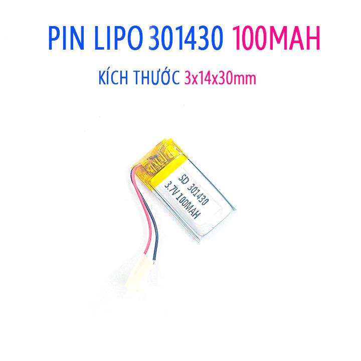 Pin Lipo 301430 Pin tai nghe 100MAH
