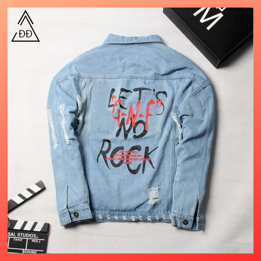 Áo khoác unisex let's rock DD356 shop ĐỊCH ĐỊCH chuyên áo khoác form rộng