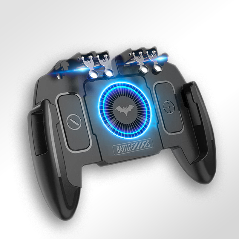 Tay Cầm Chơi Game Tản Nhiệt cho PUPG Mobile/ Call of Duty Mobile/ FreeFire/ ROS Phiên Bản Nút Kép M11 Tối Ưu Thao Tác Tay 6 Ngón