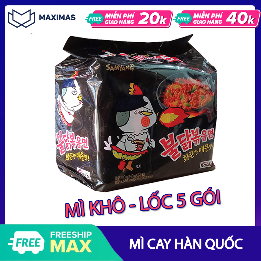 Mì cay Samyang Hàn Quốc vị truyền thống (COMBO 5 GÓI) M01