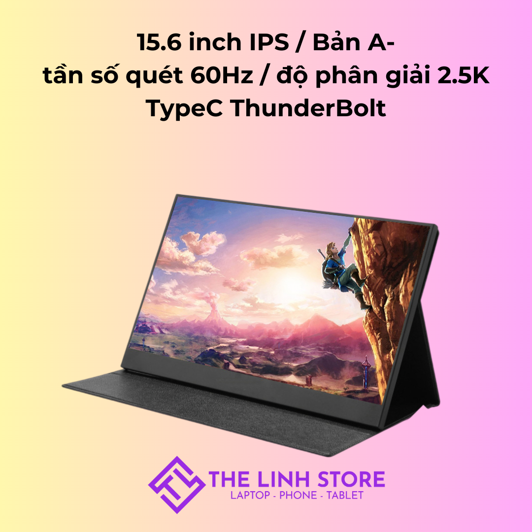 Màn hình di động 15 inch IPS 2.5K 144Hz có Type-C ThunderBolt - Tặng kèm bao da