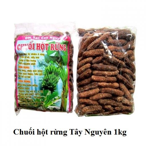 [HCM]CHUỐI HỘT RỪNG bịch chuối 1kg trái to nguyên chất  thảo dược trái cây khô - ĐẶC SẢN TÂY NGUYÊN